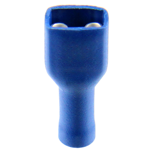 1x Flachsteckhülse 6,3mm bis 2,5mm²  (blau, PVC...