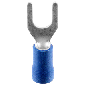 1x Gabel-Kabelschuh bis 2,5mm² M4  (blau, PVC...