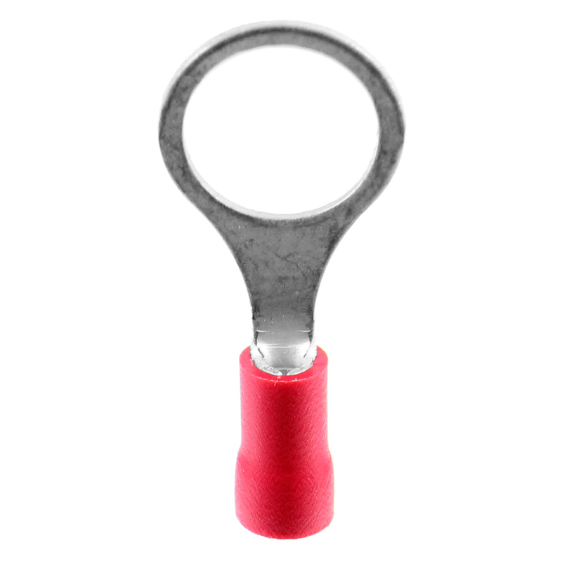 1x Ringkabelschuh bis 1,5mm² M10 (rot, PVC teilisoliert) - NormReich, 0,09 €