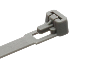1x Kabelbinder PA6.6 grau 120x7,6mm  (wiederlösbar,...