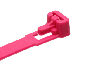 1x Kabelbinder PA6.6 pink 250x7,6mm  (wiederlösbar,...